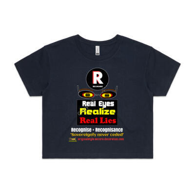 Real Eyes (Mixed Colors)  - Women's AS Colour | Crop T-Shirt Thumbnail